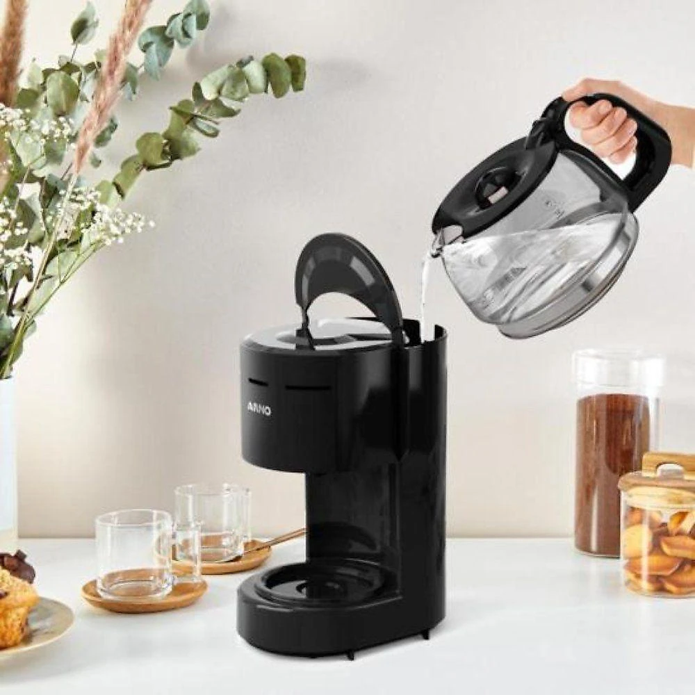 Cafeteira Arno Classic Vidro 15 Xícaras Preto 110V