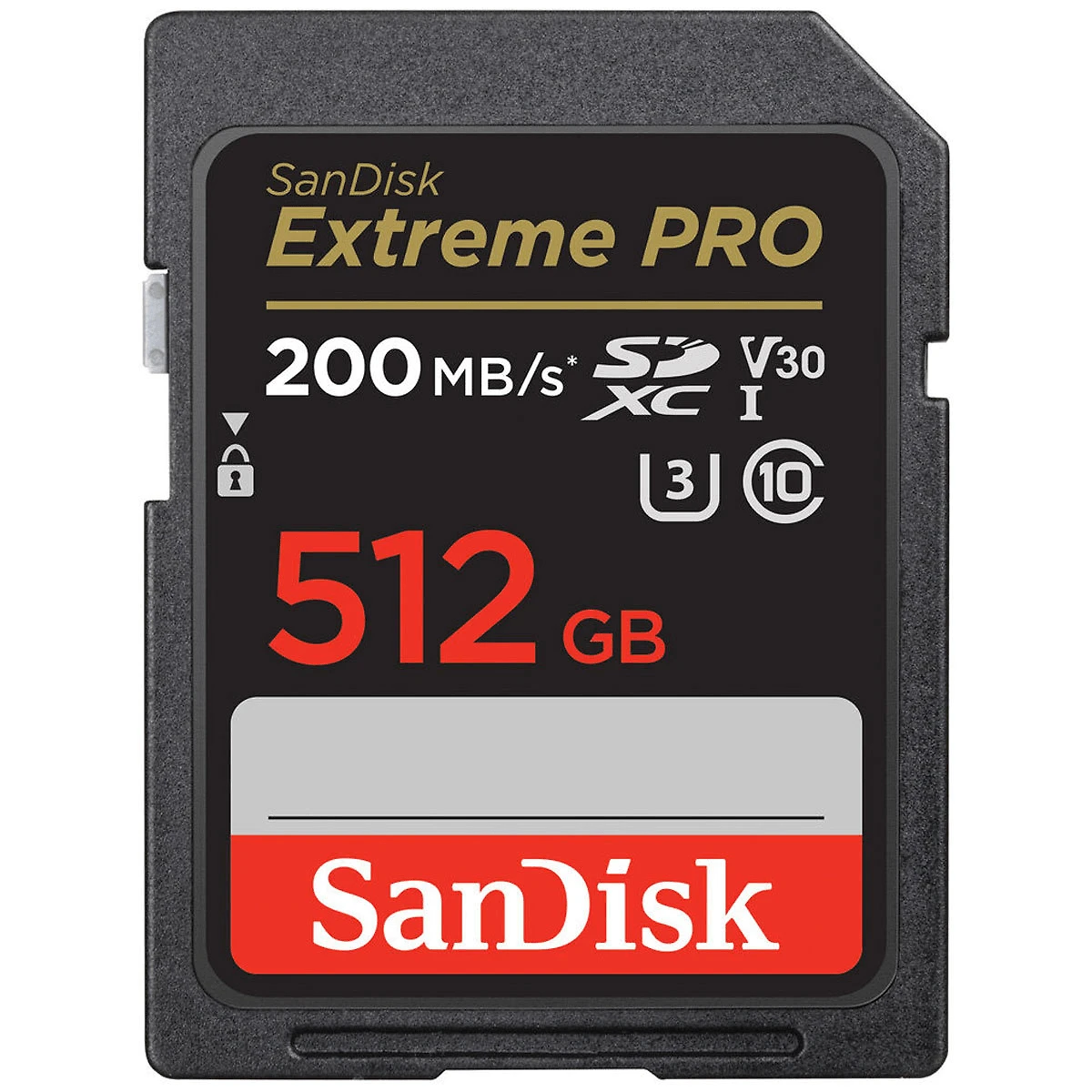 Cartão SDXC 512Gb SanDisk Extreme Pro 200Mb/s 4K UHS-I / V30 / U3 / Classe 1