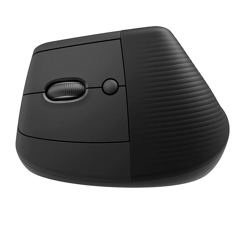 Mouse Sem Fio Logitech Lift para Canhoto, 4000 DPI, 6 Botões, Bluetooth, Ergonômico, USB, Grafite - 910-006467