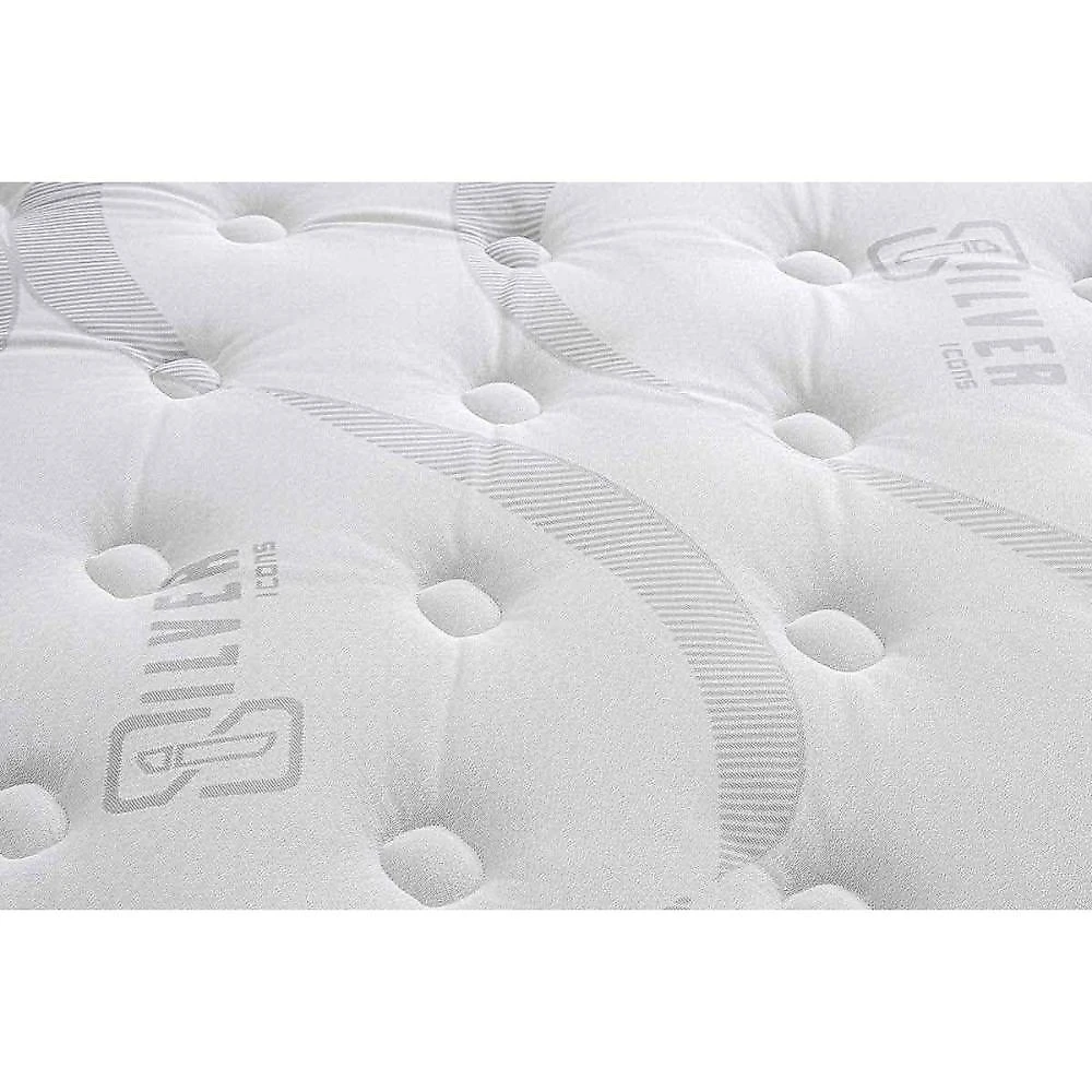 Cama Box com Colchão Queen Suede Gray Euro Pillow Molas Ensacadas Herval