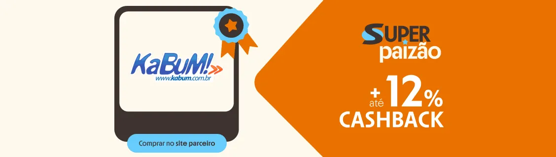 KABUM COM ATÉ 12% DE CASHBACK