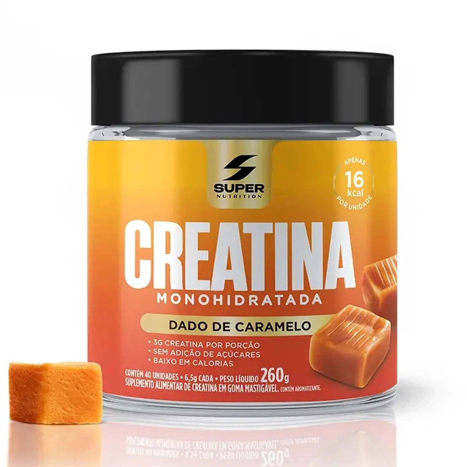 Miniatura Creatina Dado De Caramelo (40 Unidades) Supernutrition