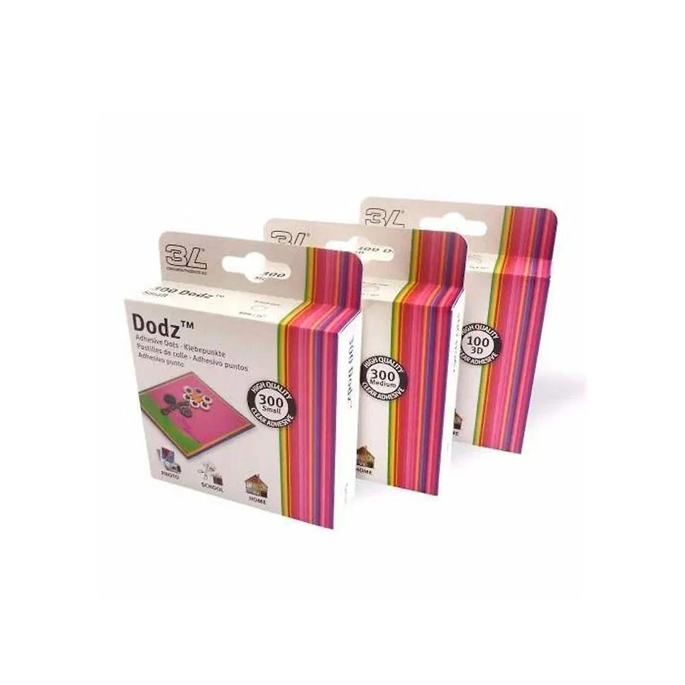 Adesivo Dupla Face Lassane Dodz Medium Extra Forte Transparente Caixa com 12x300 Adesivos
