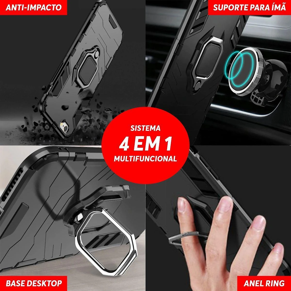 Capa Case Capinha Samsung Galaxy S9 Plus - Protetora Militar