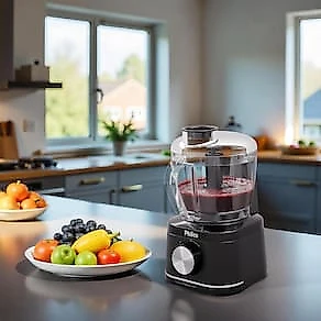 Processador de Alimentos Philco PMN04A 420W 500ml Trava de Segurança Preto 110V