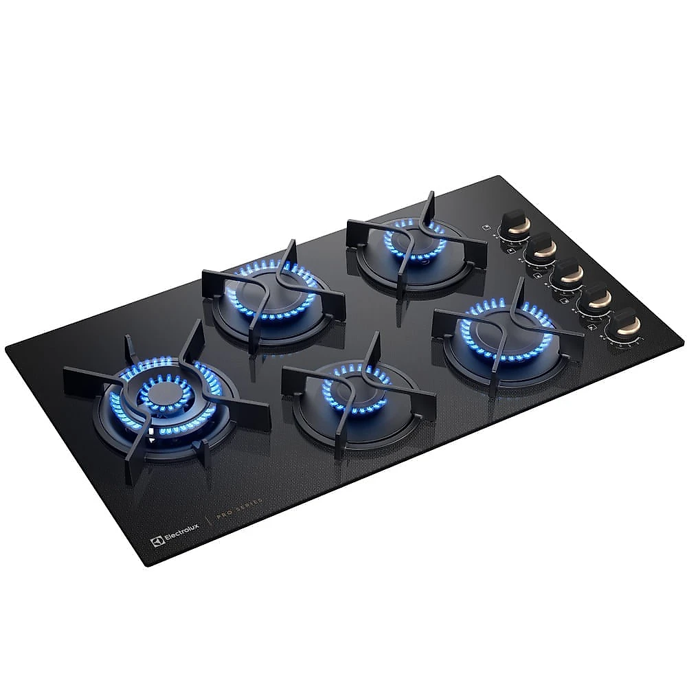 Cooktop Electrolux 5 Bocas Pro Series com Mesa de Vidro (KE5PS)