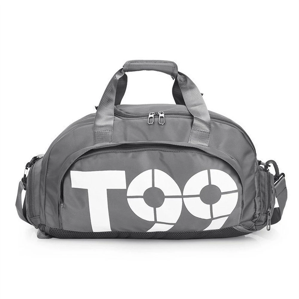 Bolsa Esportiva 3 em 1 Transversal Mão e Costas Impermeável Cinza OEM