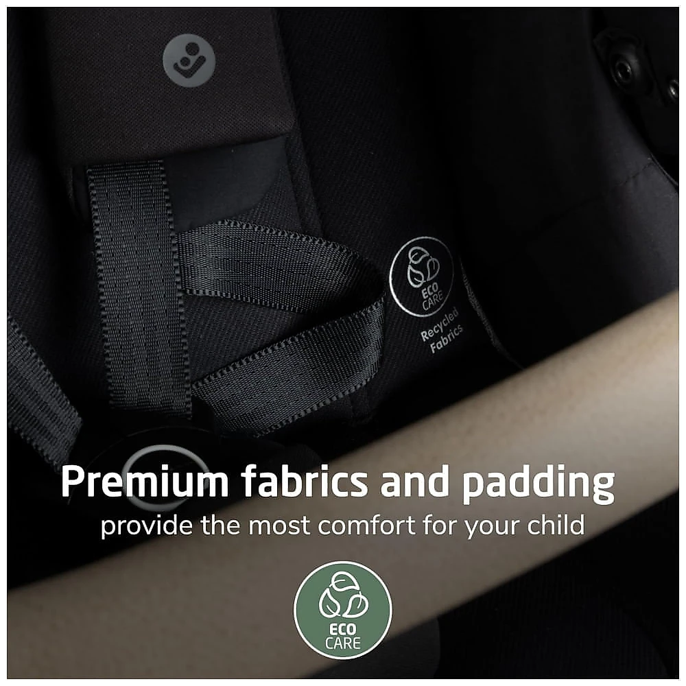 Sistema de Passeio Maxi-Cosi Zelia Pro 5-em-1 com Bebê Conforto Mico Pro Preto Caviar Cáspio