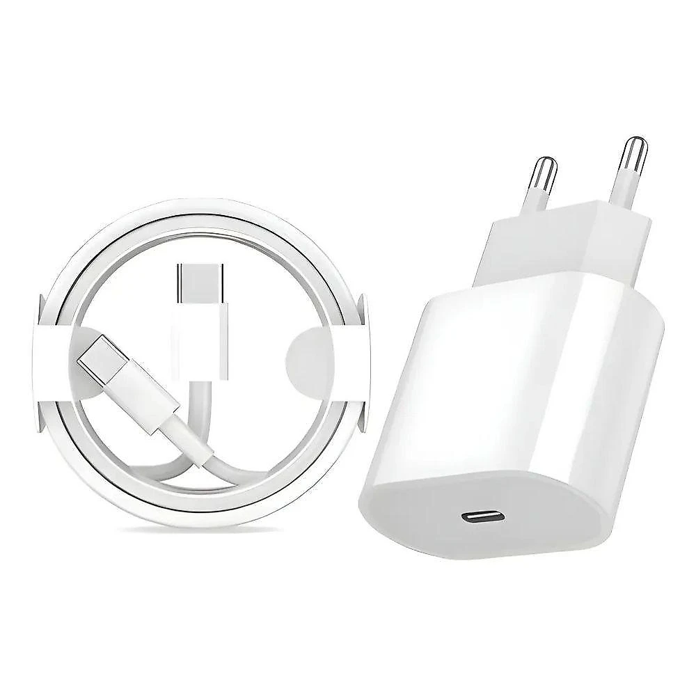 Fonte de Carregamento MDM Pd Rápido para Celular com Tecnologia Power Delivery Branco