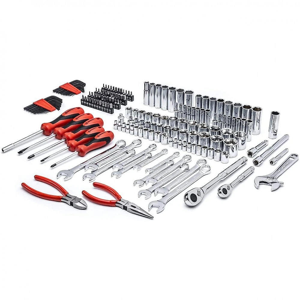 Crescent CTK180 Kit de Ferramentas c Maleta de Transporte 180 Peças Vermelha