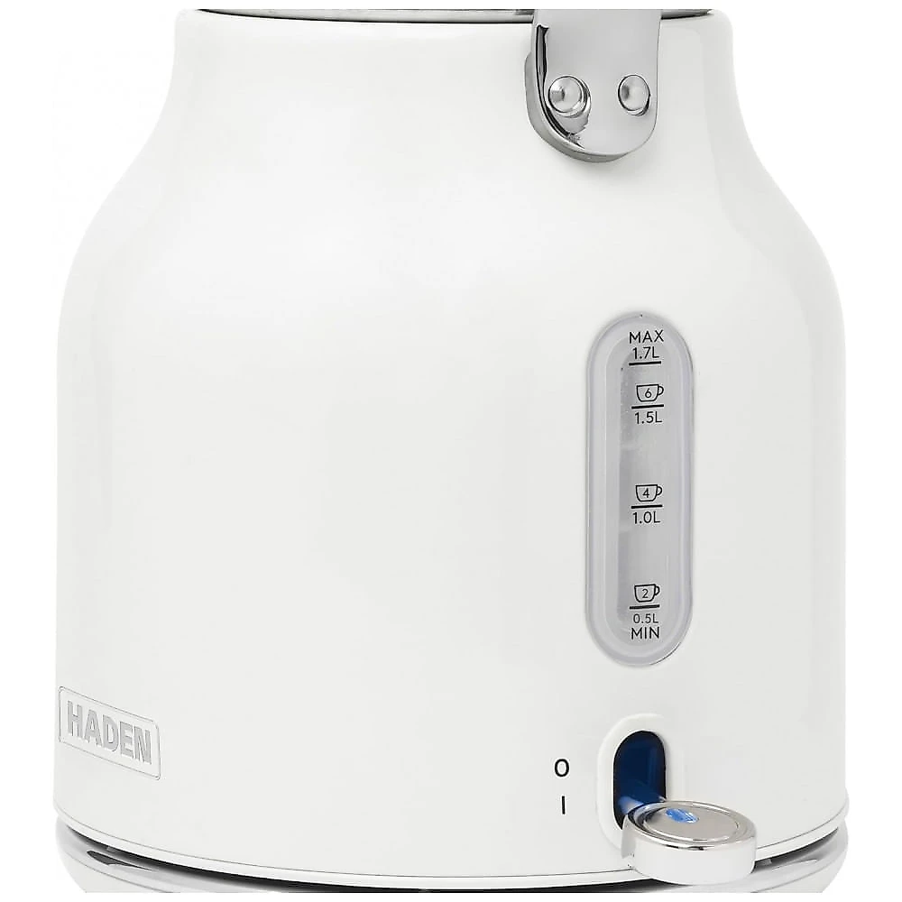 Conjunto chaleira elétrica e torradeira HADEN Heritage inox marfim retrô 4 fatias 1,7L 110V