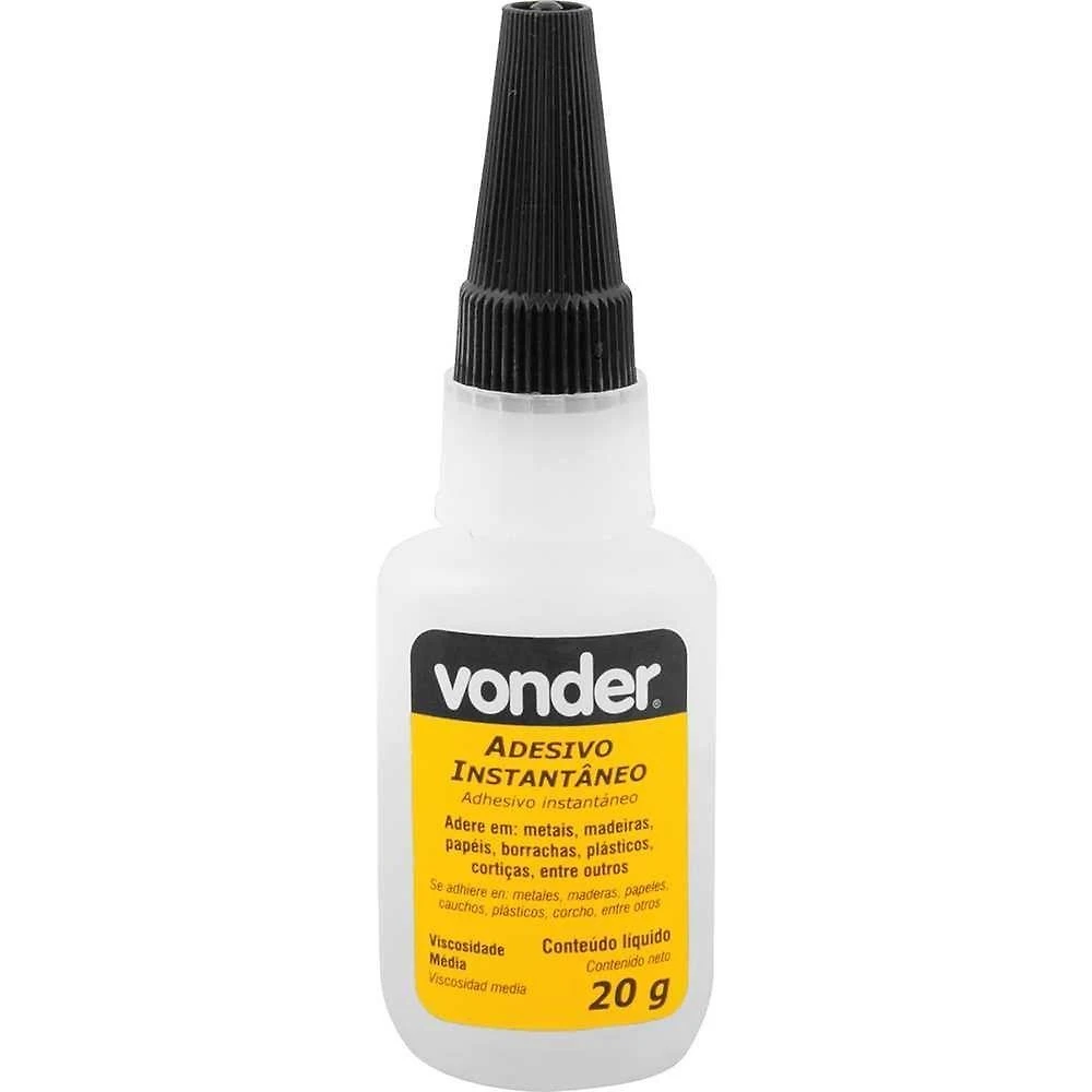 Adesivo Instantâneo Cianoacrilato, Industrial, 20 G, Vonder Ostenvonder
