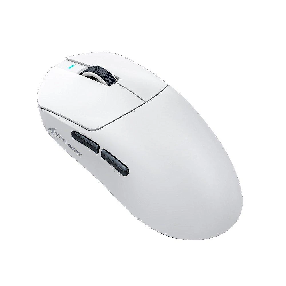 Mouse Gamer Sem Fio Attack Shark X8 Ultra, 42000 DPI, Sensor PAW3950, Switch Óptico Omron, 8K, Tri-Mode, White - X8 ULTRA White
