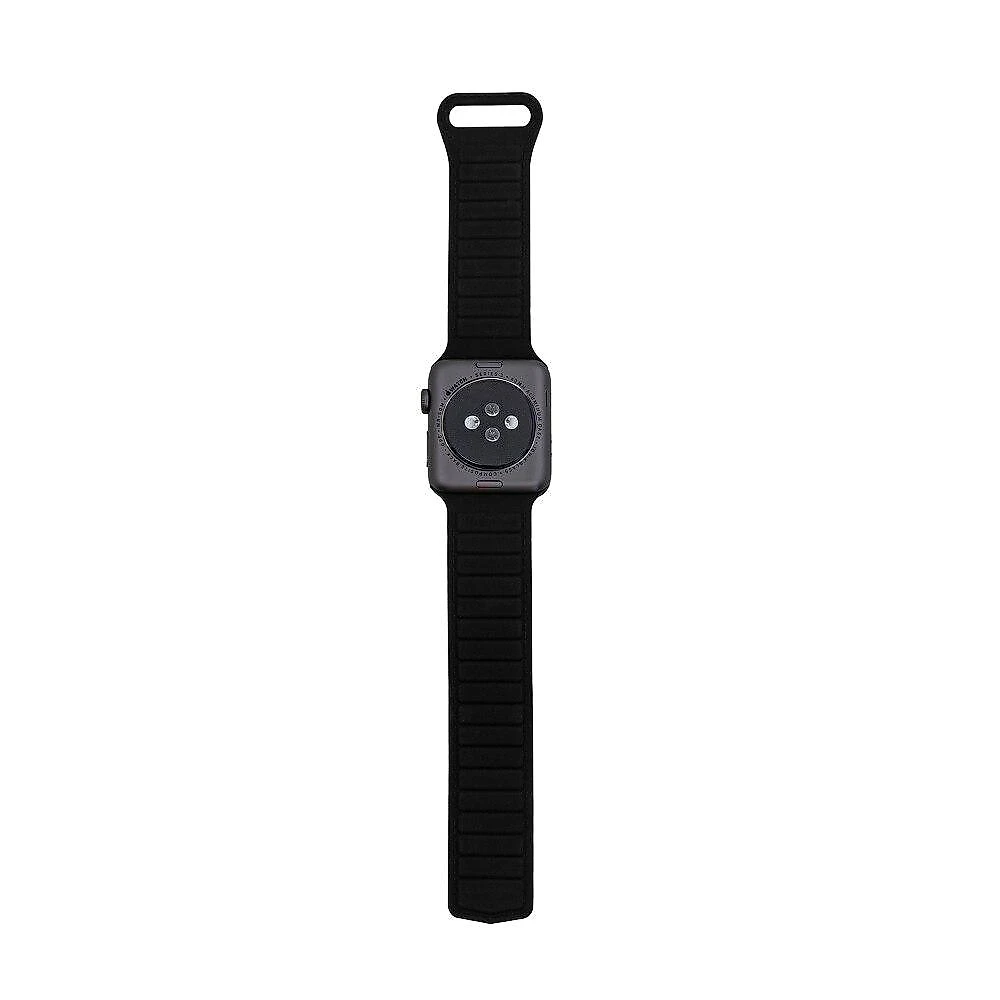 Pulseira de Silicone Magnética para Apple Watch 42-49 MM Preta, Originais iPlace Pulseira de Silicone Magnética para Apple Watch 42-49 MM Preta