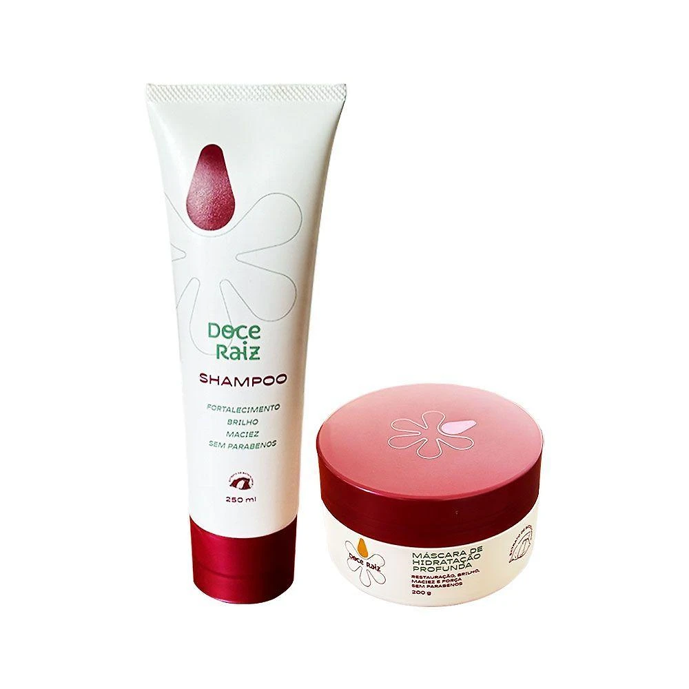 Kit Mascara + Shampoo Doce Raiz De Extrato De Batata Doce
