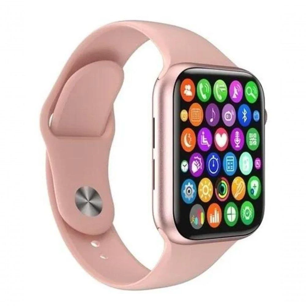 Smartwatch Aquilae W34S Tela 44MM Monitor de Batimentos Cardíacos e Sono 380MAH Rosa