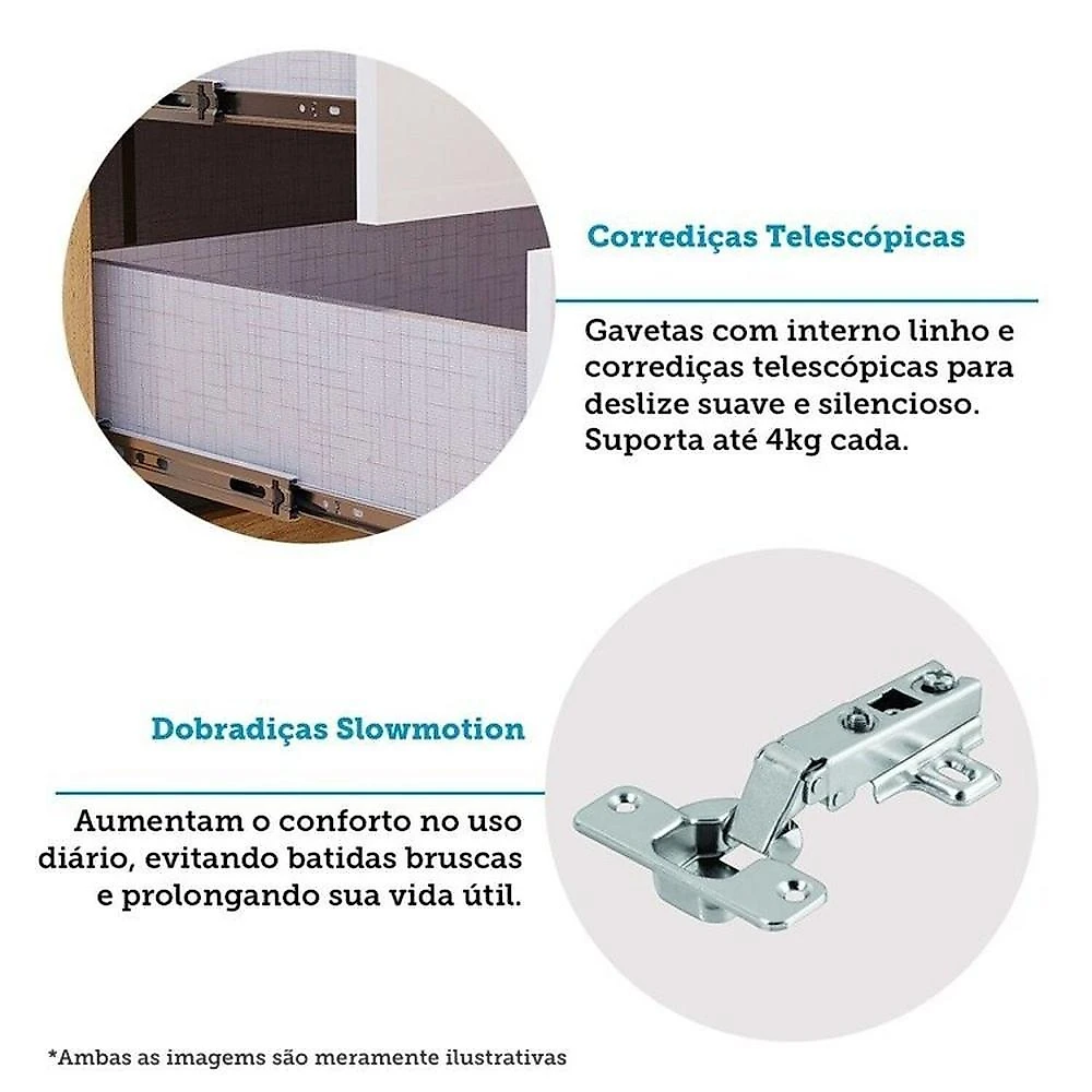 Quarto de Bebê Berço Arredondado 3 em 1 e Guarda-roupa 4 Portas 100% Mdf Luly Espresso Móveis Quarto de Bebê com Guarda Roupa 4 Portas e Berço Minicama Luly 100% Mdf Espresso Móveis Branco Brilho/Amêndoa