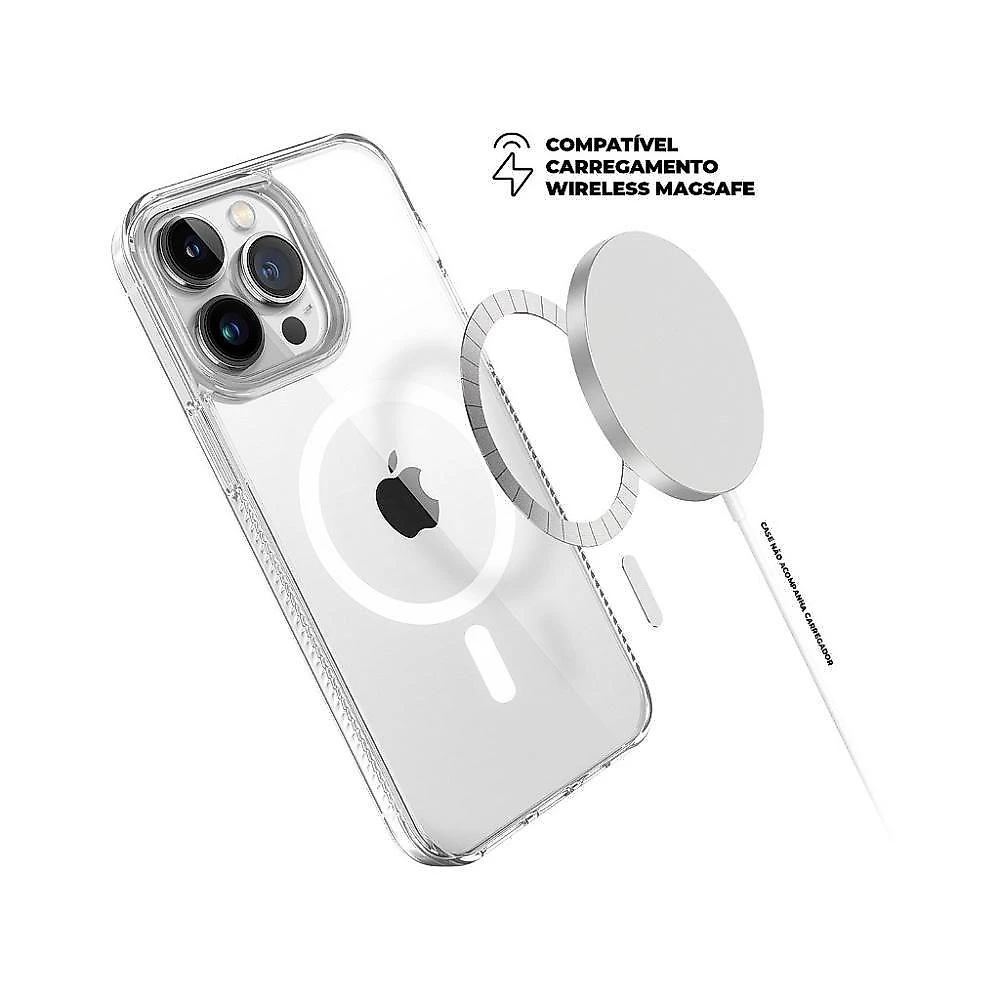 Kit Capa e Película de Privacidade Gshield Anti-slip Magsafe para Iphone 15 Pro Transparente 1