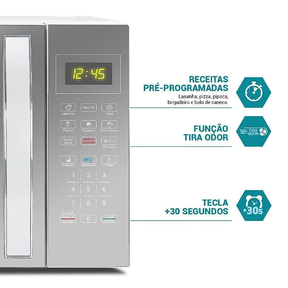 Micro-ondas philco espelhado 33l 220v pmo38e