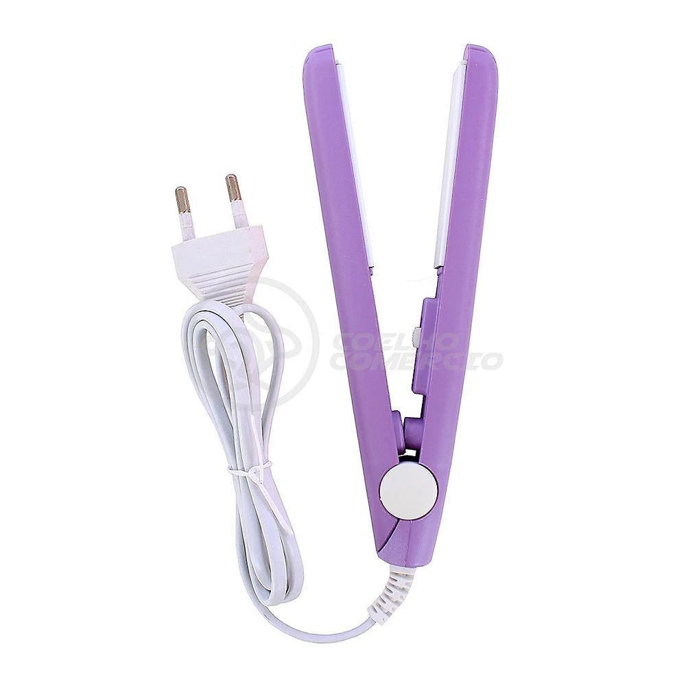 Mini Chapinha Prancha 17Cm Bivolt 110|220V Profissional Roxo