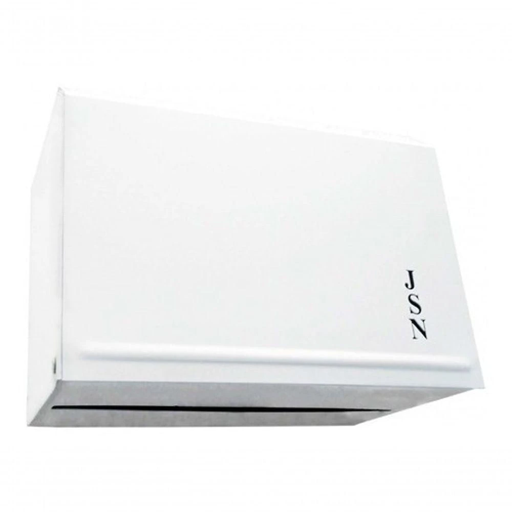 Toalheiro Interfolha Esmaltado em Pintura Epóxi Branco para Papel 23 X 27 com Visor Higipack