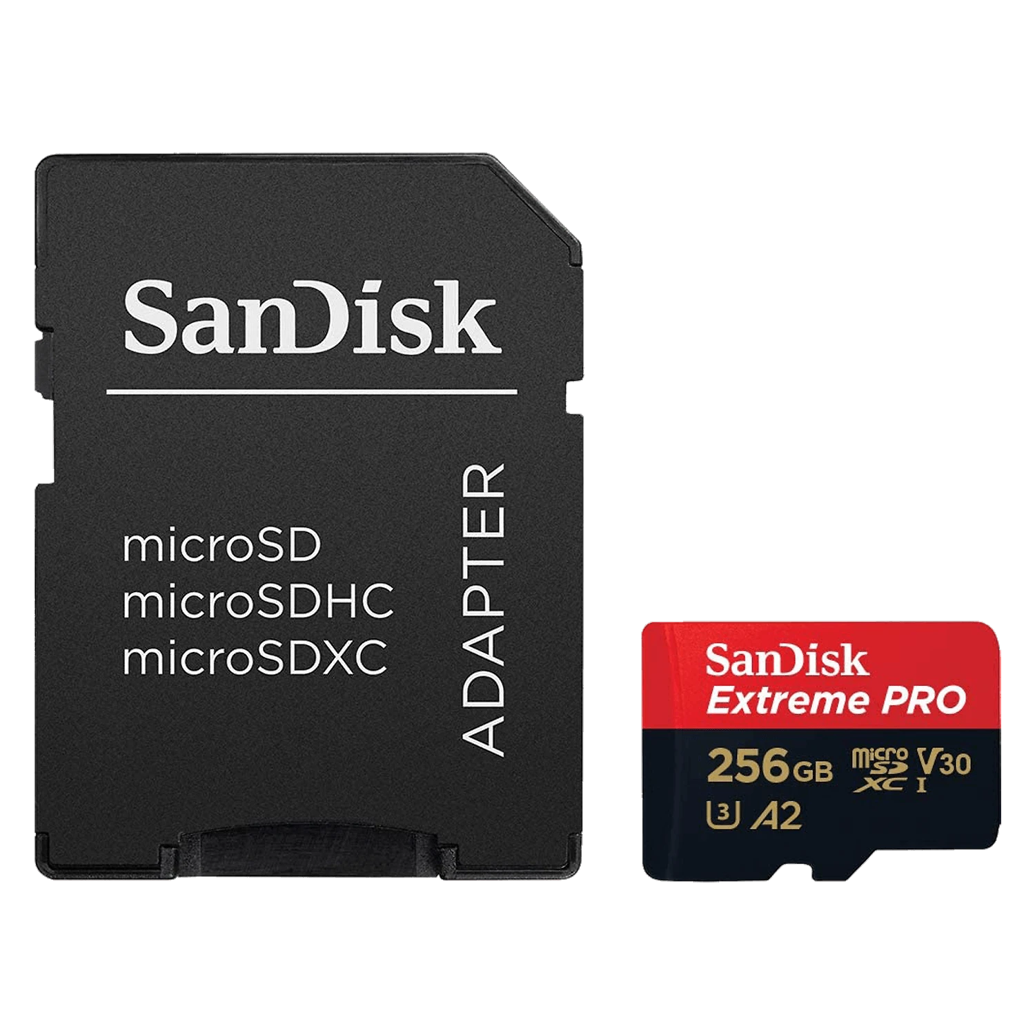 Cartão MicroSDXC 256Gb SanDisk Extreme Pro 200Mb/s UHS-I / V30 / U3 / A2 com Adaptador SD