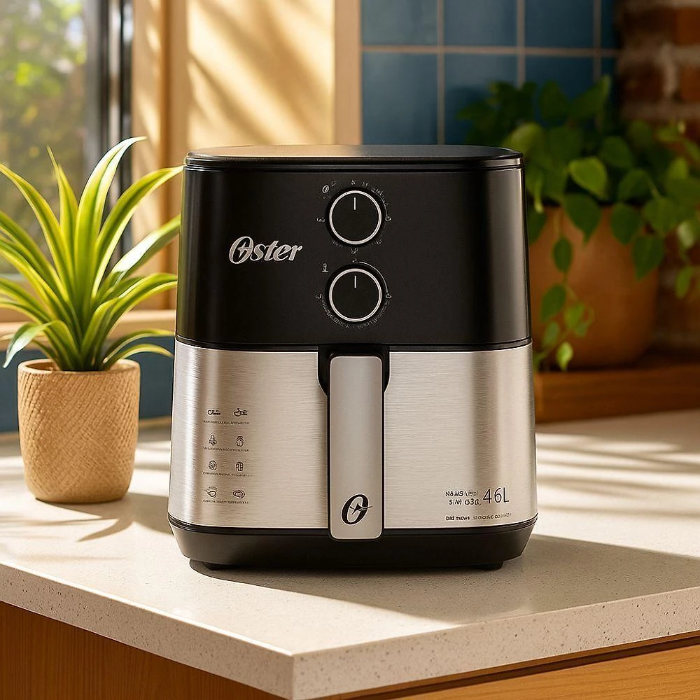Fritadeira elétrica sem Óleo oster 1500w 4,6 litros 220v ofrt520