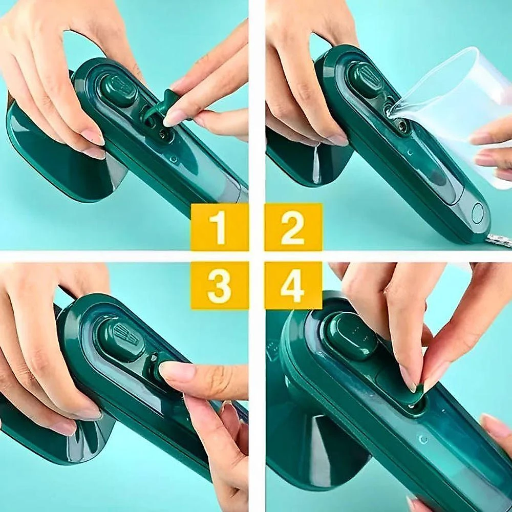 Mini Ferro de Passar Roupas Vapor Portátil com Vaporizador 33W Bivolt