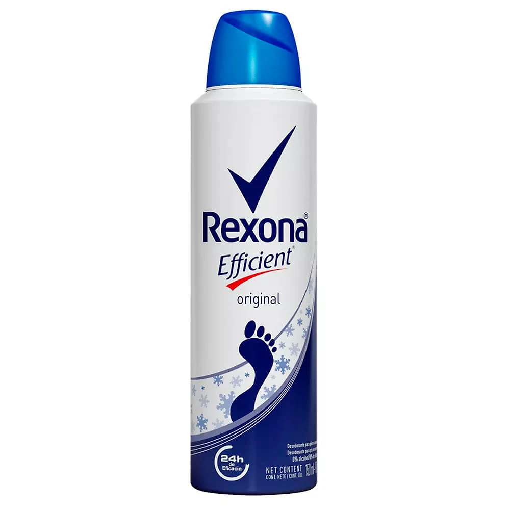 Desodorante Antitranspirante para Pés Rexona Efficient Aerosol 153ml