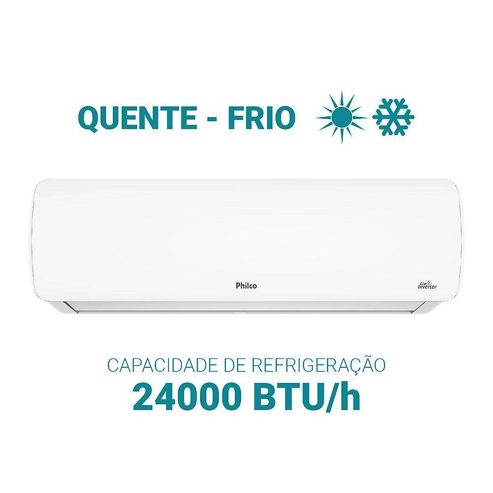 Ar condicionado split inverter philco 24000 btus quente e frio 220v pac24qc