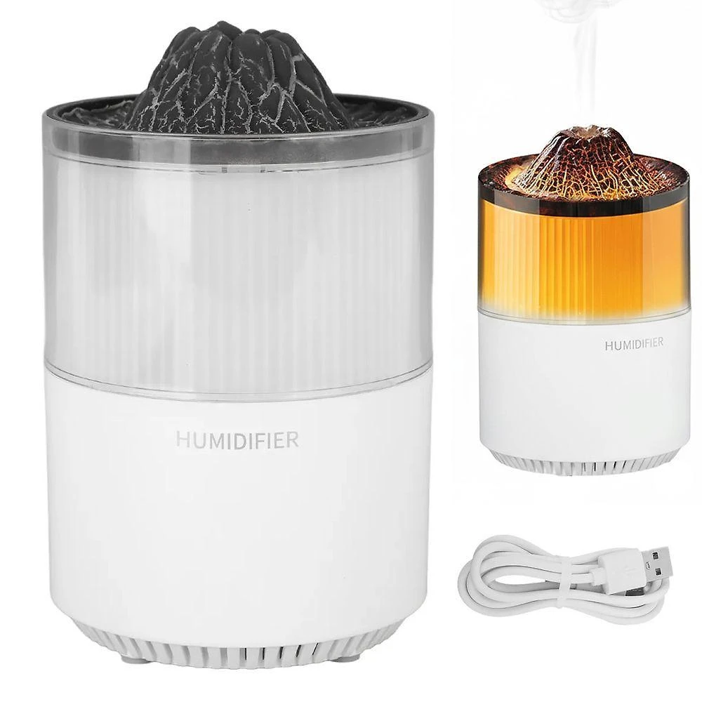 Umidificador Vulcão BSL3890 AB Mídia 0,2L Aromaterapia Iluminação LED Branco 110V