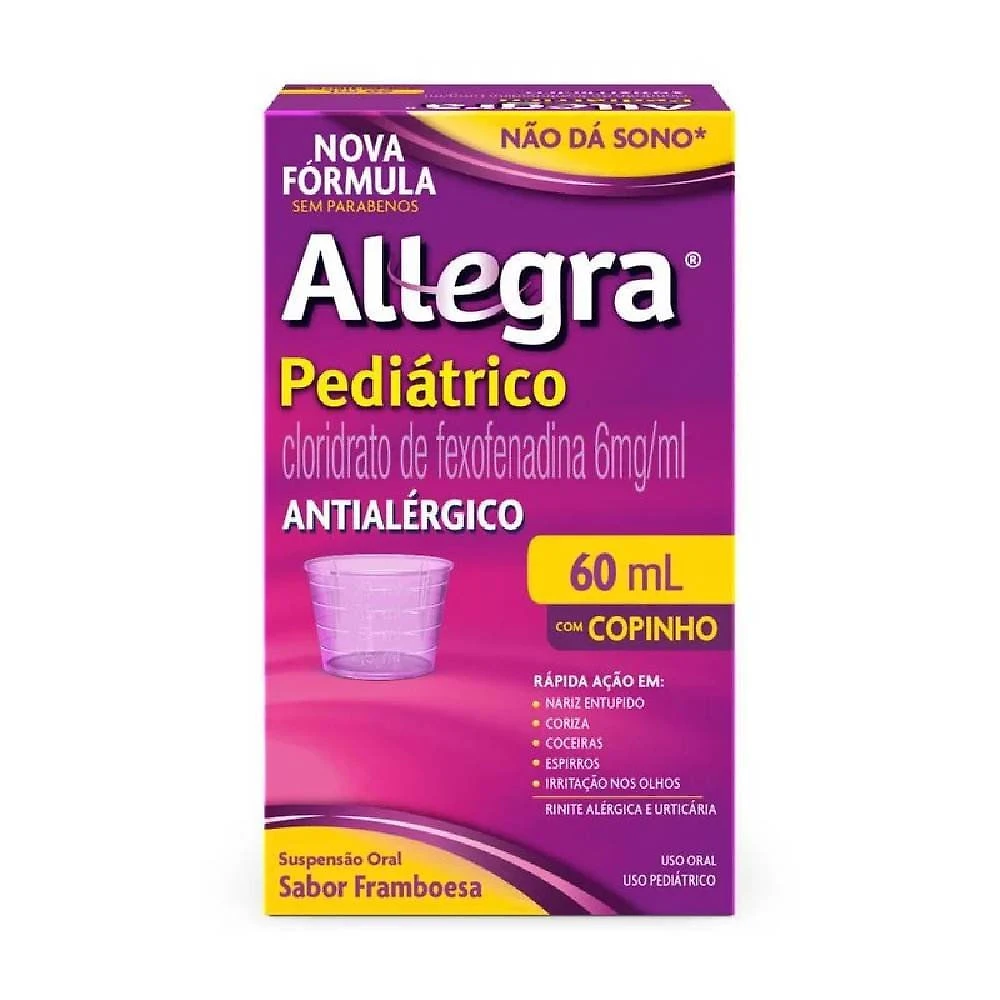 Antialérgico Allegra Pediátrico Copo Dosador 6mg/ml 60ml