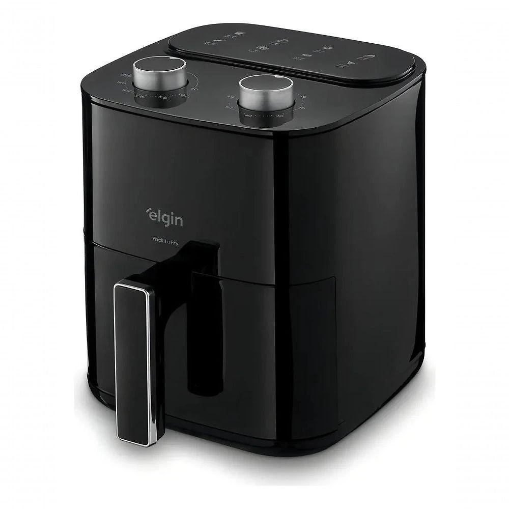Fritadeira sem Óleo Air Fryer Elgin Facilita Fry 3,5L 1400W Preto 110V