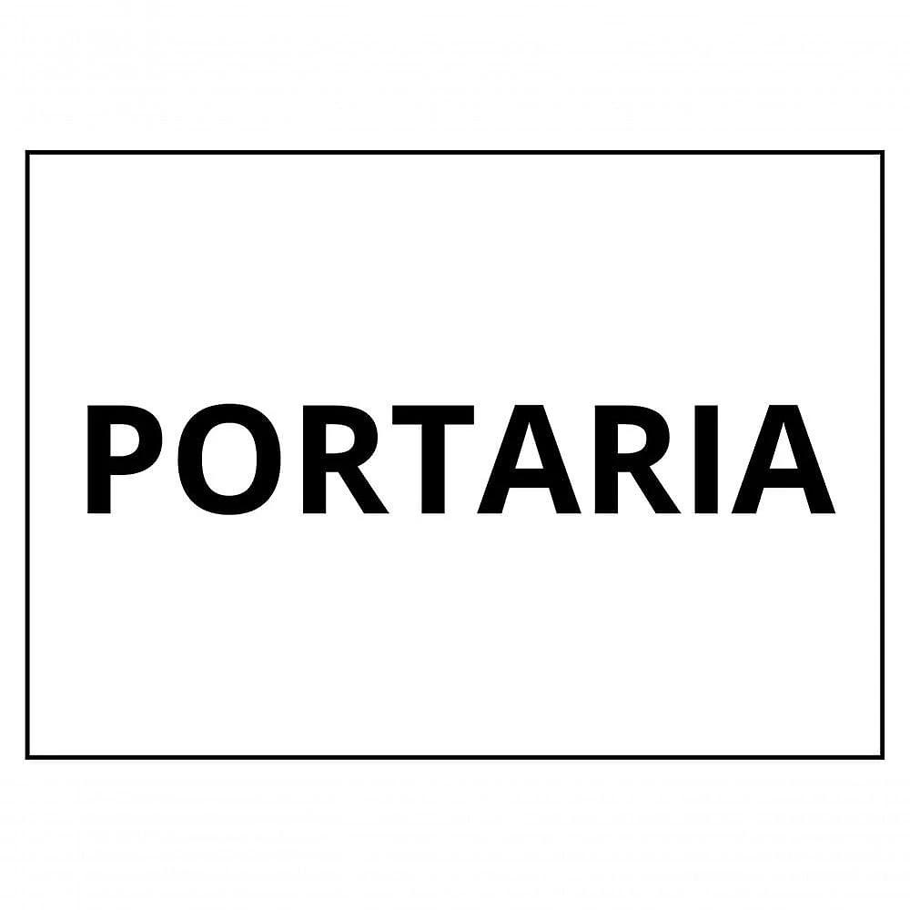 Placa de Sinalização 1-2 Oficio Portaria [F031] em MDF Gravado a Laser Natural Trovarelli Móveis
