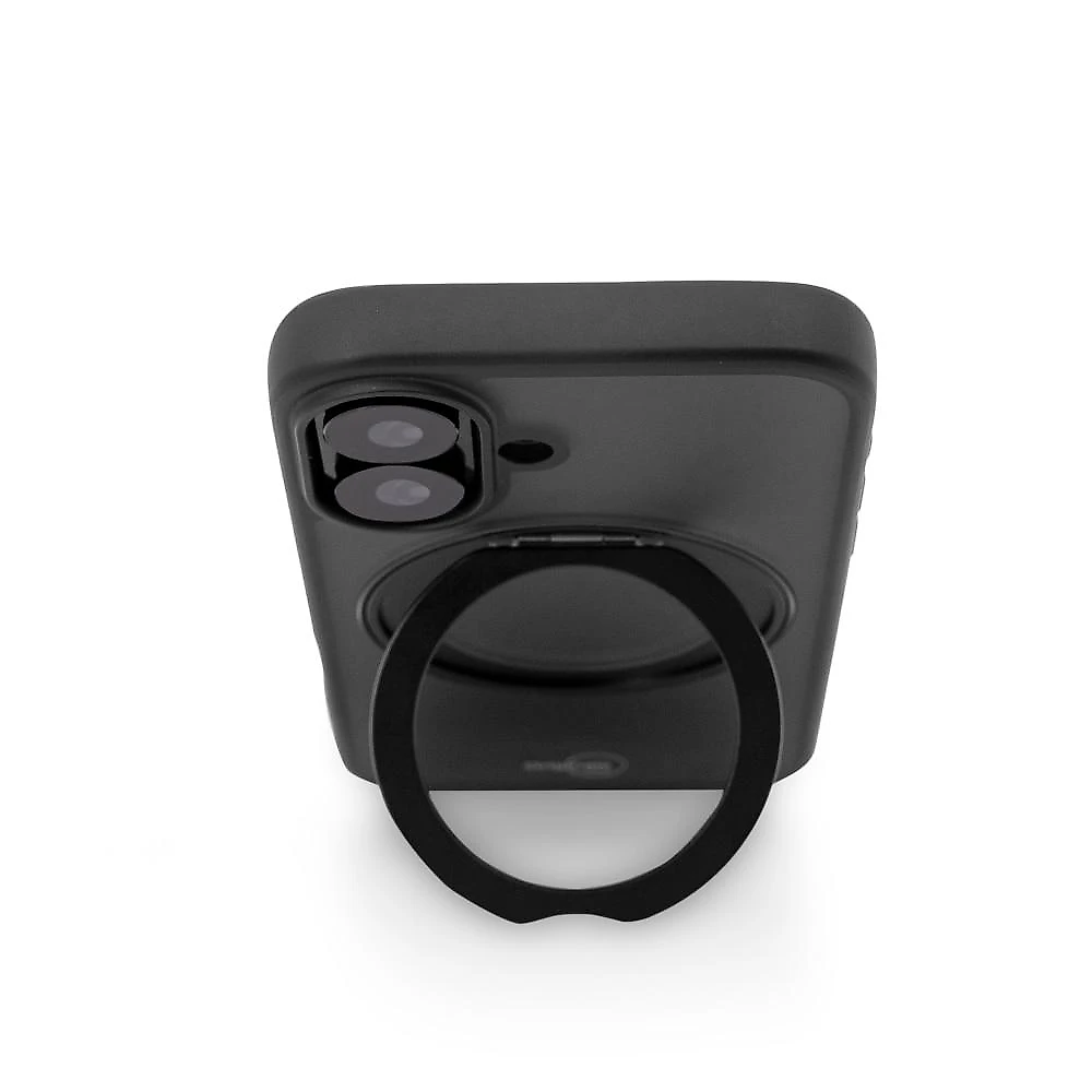 Capa iPhone 16 Plus Originais iPlace, Stand Preta