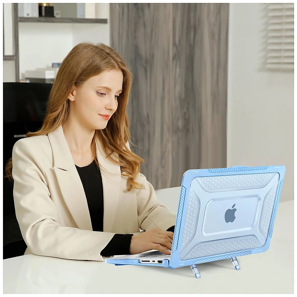 MOSISO Capa Rígida para MacBook Pro 16" 2025-2021, TPU Anti-Choque com Kickstand e Teclado, Air Blue
