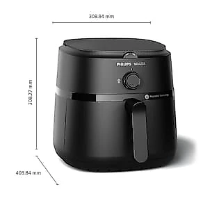 Fritadeira Airfryer Philips Walita Série 1000 XL 6,2L 1700W Grelha Removível Preto 110V