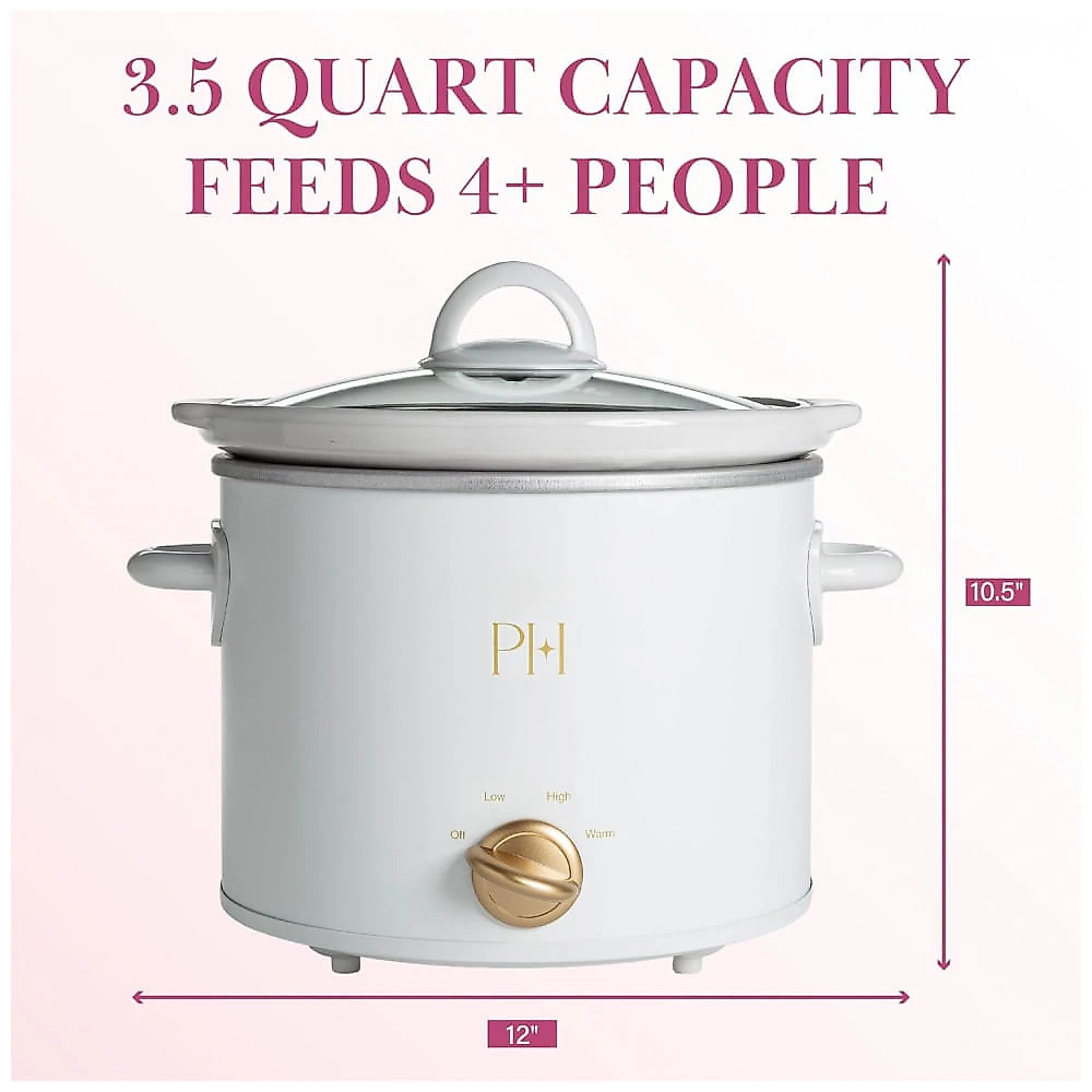 Paris Hilton Slow Cooker Manual 3,5 Quartos - Design Chic, Fácil de Usar e Super Funcional