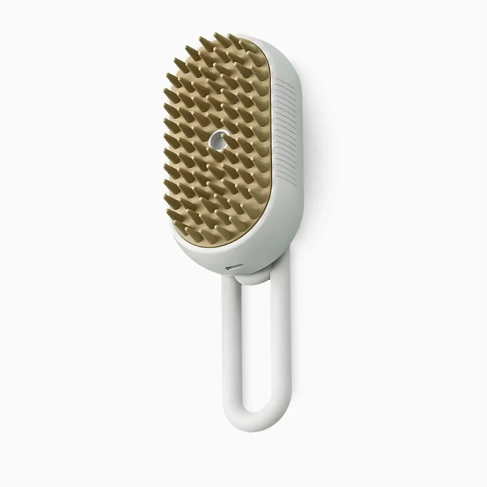 Escova a Vapor para Pets Utimix 3 em 1 Cães e Gatos Massageadora ABS Recarregável