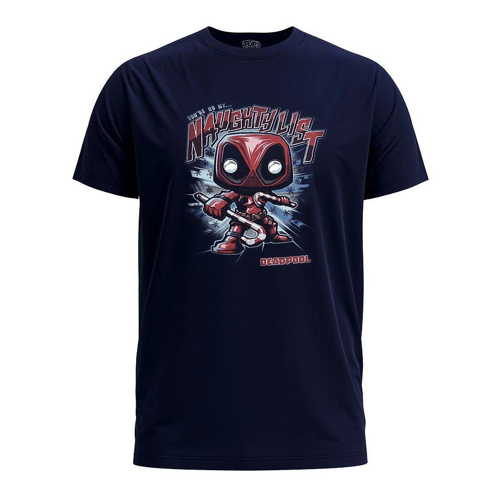 Camiseta Funko Pop! Pop Tees Marvel Deadpool Tam m com Bobblehead de Vinil e Estampa Durável