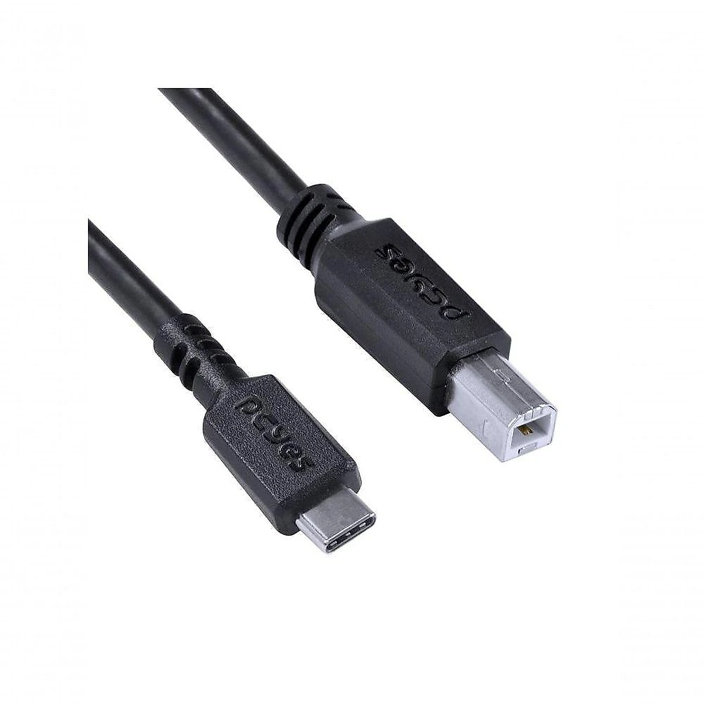 Cabo Para Impressora Usb Tipo C Para Usb B 2.0 1 Metro Preto - Pucbp-1