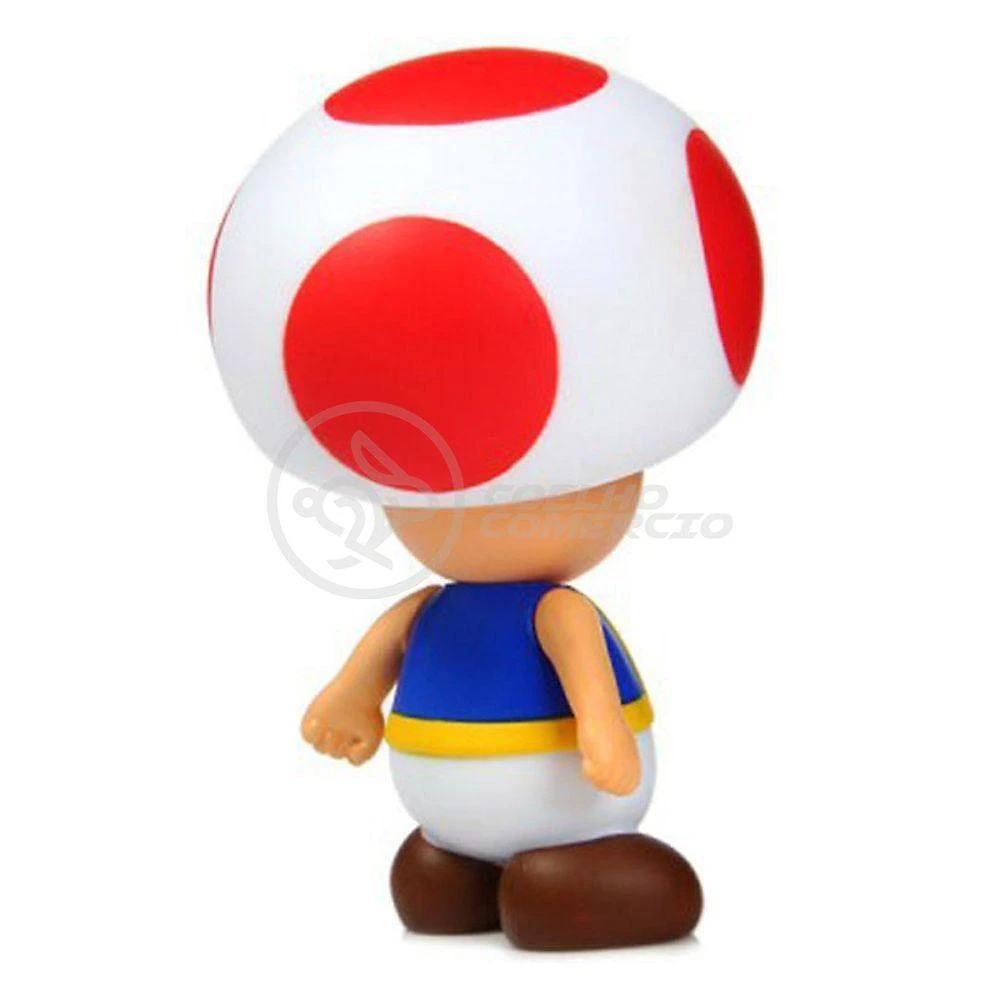 Boneco Cogumelo Toad Grande Super Size 20Cm - Mario