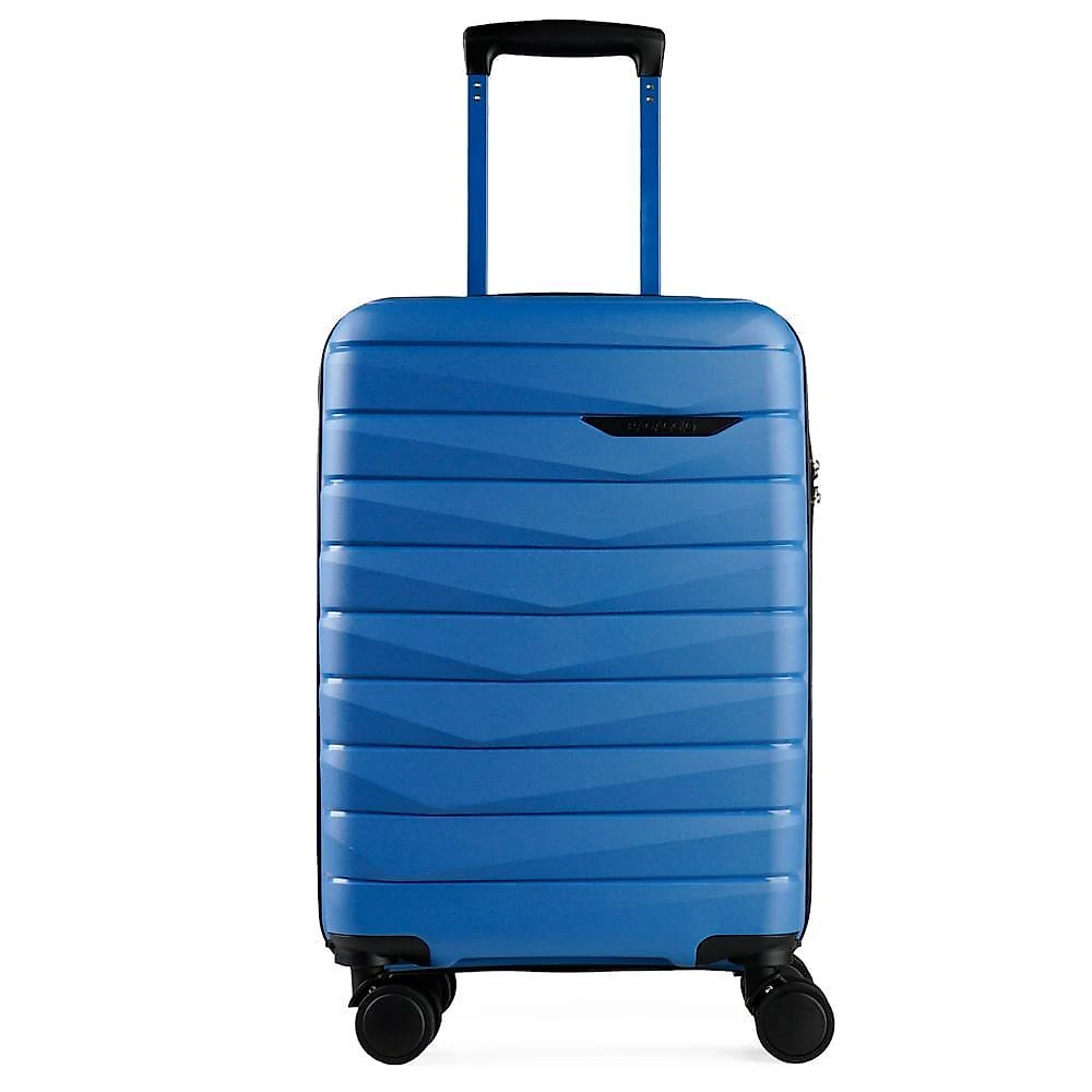 Mala de bordo 10 kg polipropileno 4 rodas route azul p