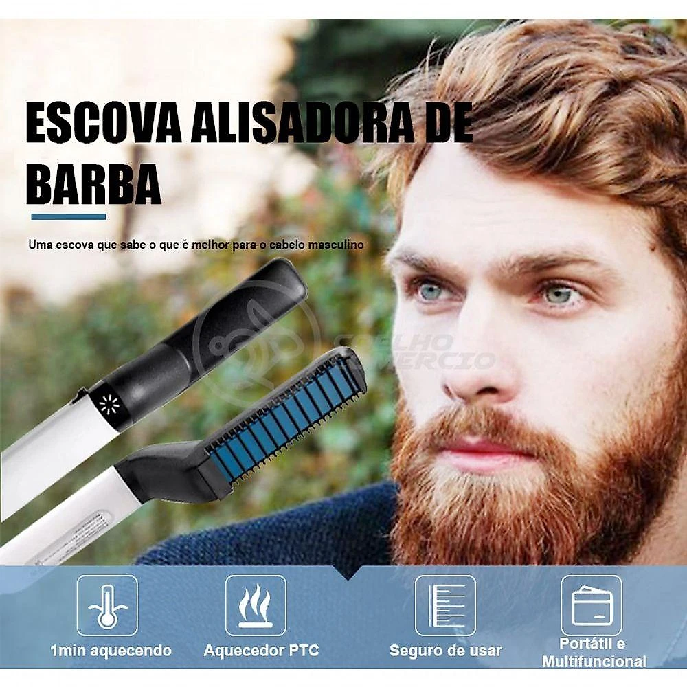 Prancha Alisadora Escova Modeladora Fb161 Bivolt