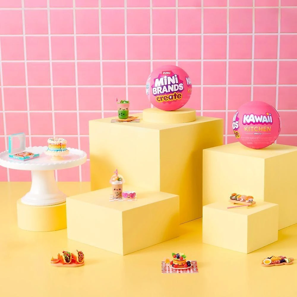 Miniatura Colecionável Mini Brands Kawaii Kitchen com Sons e Luzes Candide