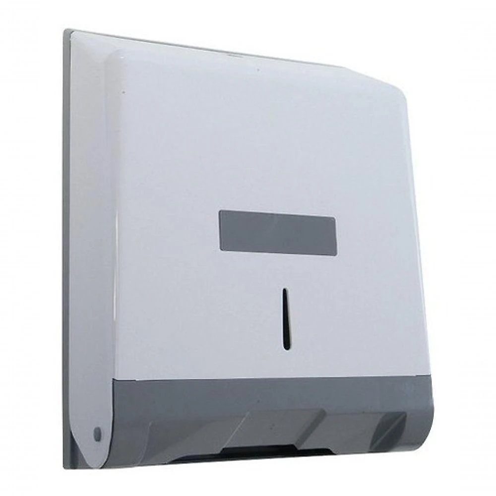 Toalheiro Clássico ABS para Papel Interfolha com 2000 Folhas Plástico ABS Branco Higipack