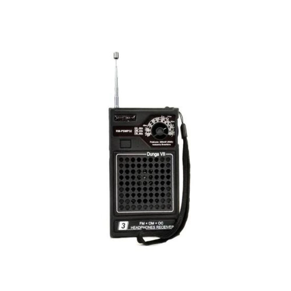 Rádio Portátil Motobras RM-PSMP32 com Receptor Digital Microprocessado Antena Telescópica