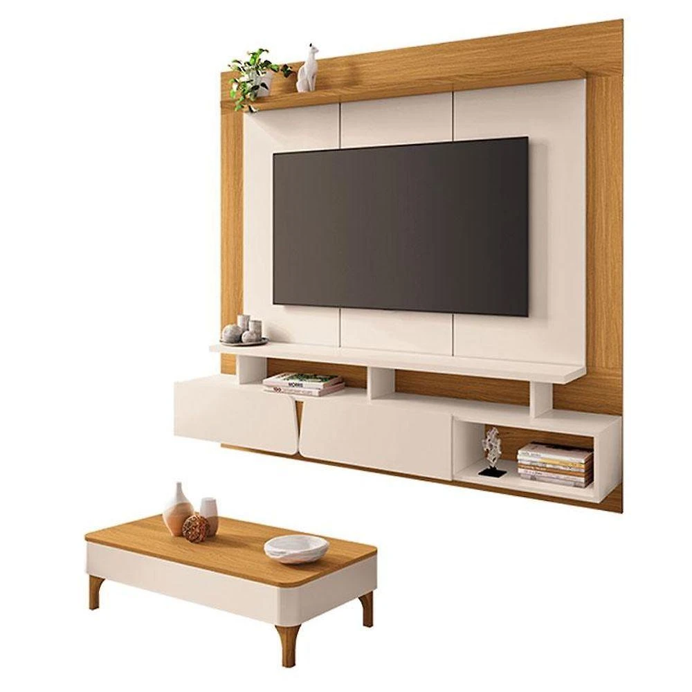 Home Suspenso Zenith Off White Cinamomo Com Mesa De Centro Liz Off White Cinamomo - Hb Móveis