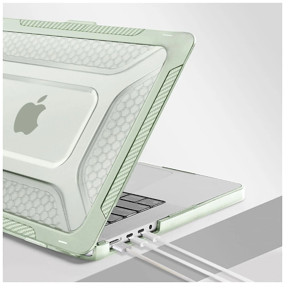 MOSISO Capa Rígida para MacBook Pro 16" 2025-2021, TPU Anti-Choque com Kickstand Dobrável e Teclado, Verde Sálvia