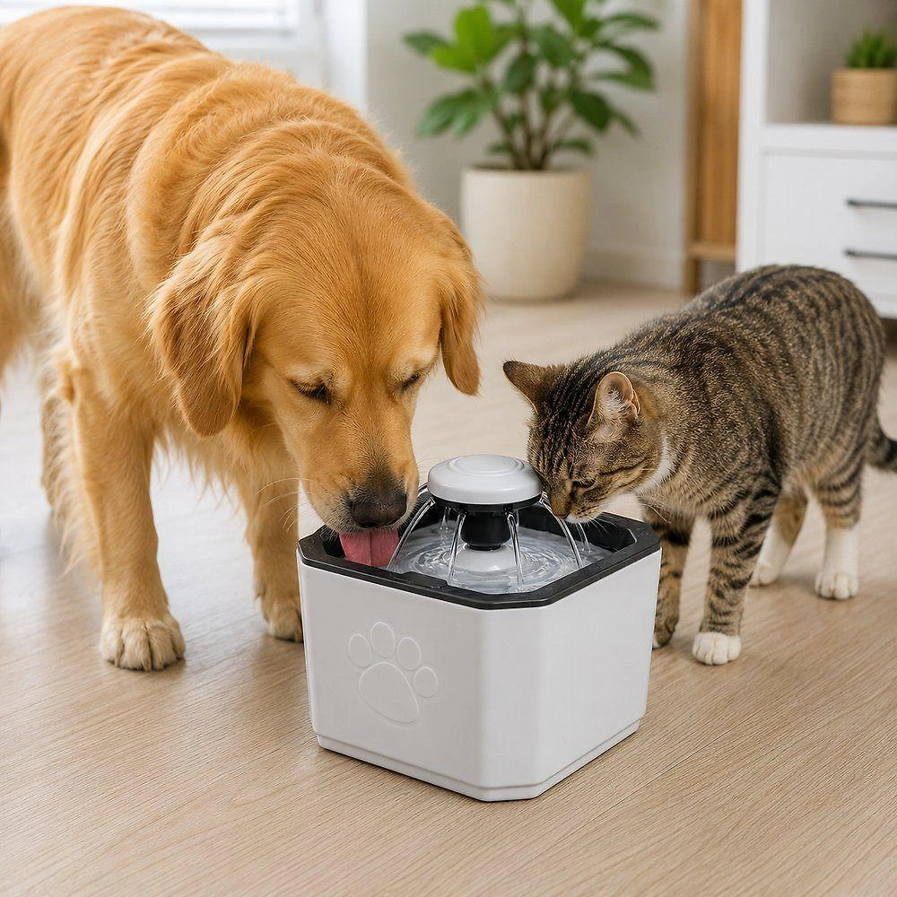 Bebedouro Automático BUPPY PET para Cães e Gatos Branco 2,5L